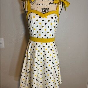 MUXXN 1950s Polka Dot Swing Dress